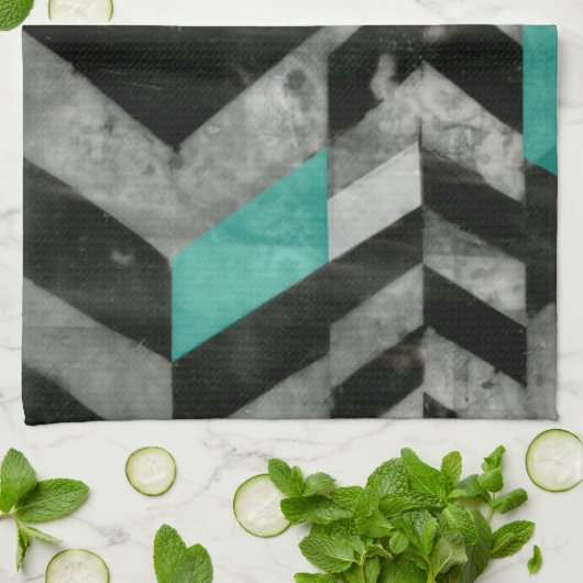 Linge De Cuisine Exclusion Chevron II (Plié)