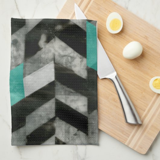 Linge De Cuisine Exclusion Chevron II (Quart Plié)