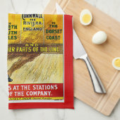 Linge De Cuisine Excursions ferroviaires de Noël de Great Western (Quart Plié)