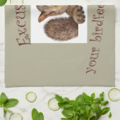 Linge De Cuisine Excusez-moi...votre mangeoire d'oiseaux est vide s (Plié)