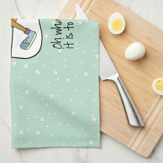 Linge De Cuisine Exercice Reindeer Noël (Quart Plié)