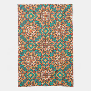Linge De Cuisine Explorer les motifs floraux vibrants dans un motif