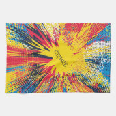 Linge De Cuisine Explosion d'art pop de style comique (3) (Horizontal)