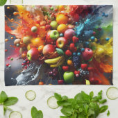Linge De Cuisine Explosion de fruits (Plié)