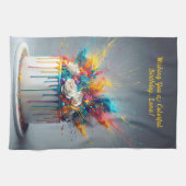 Linge De Cuisine Explosion de joie - Joyeux gâteau d'anniversaire (Horizontal)