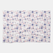 Linge De Cuisine Explosion d'étoiles rouge blanc & bleu  (Horizontal)