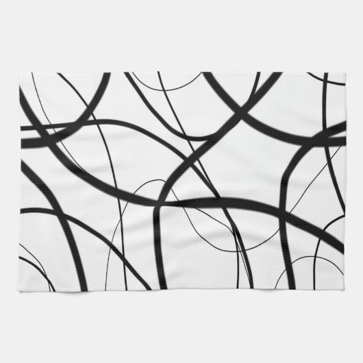 Linge De Cuisine Expression en noir et blanc (Horizontal)