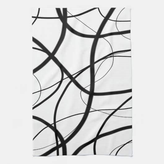 Linge De Cuisine Expression en noir et blanc (Vertical)