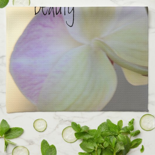 Linge De Cuisine Expression rose d'orchidée (Plié)