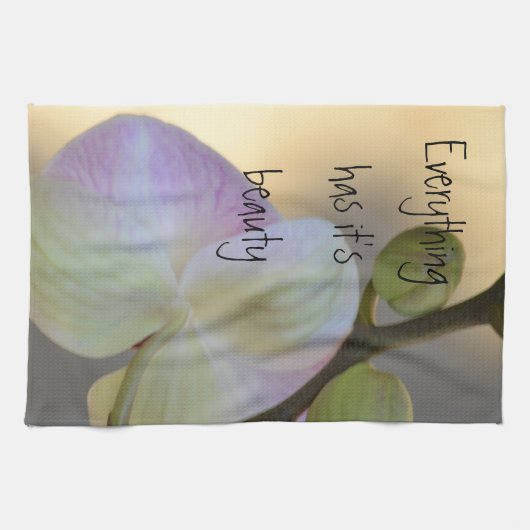 Linge De Cuisine Expression rose d'orchidée (Horizontal)