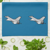 Linge De Cuisine F16 Fighting Falcon Fighter Jet en vol (Plié)