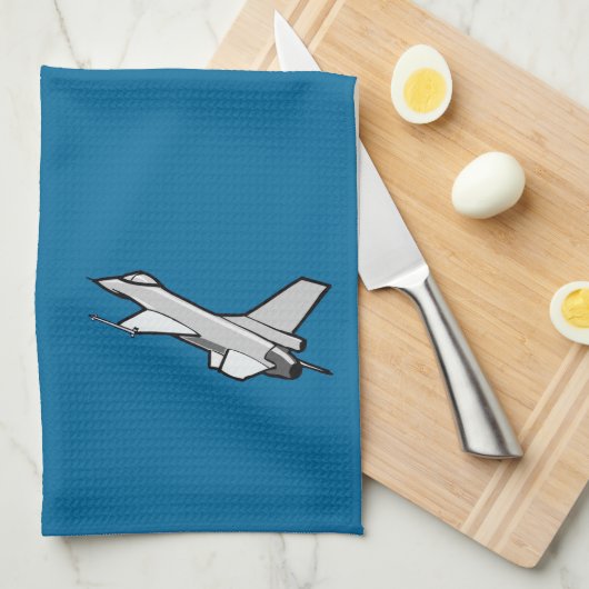 Linge De Cuisine F16 Fighting Falcon Fighter Jet en vol (Quart Plié)