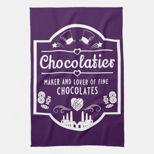 Linge De Cuisine Fabricant de chocolatier (Vertical)