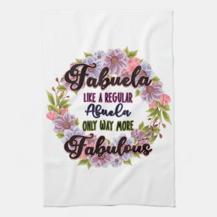 Linge De Cuisine Fabuela Comme Une Abuela Régulière Seulement Beauc