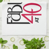 Linge De Cuisine Fabuleux à 40 rouges (Plié)