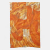 Linge De Cuisine Face in Orange Artsy Abstract Kitchen Towel (Vertical)