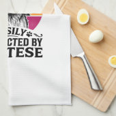 Linge De Cuisine Facilement Distrait Par La Conception De Chien Vin (Quart Plié)