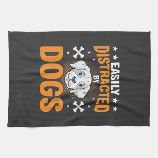 Linge De Cuisine Facilement Distrait Par Les Chiens (Horizontal)