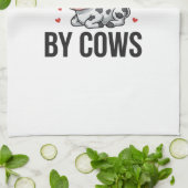 Linge De Cuisine Facilement distrait par les vaches Graphique de va (Plié)