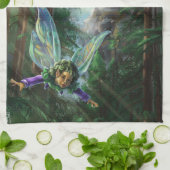 Linge De Cuisine Fairy and Castles Imaginaire Art (Plié)