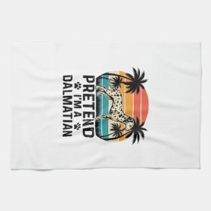 Linge De Cuisine Fais comme si j'étais un dalmatien vintage