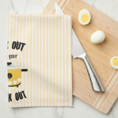 Linge De Cuisine Fais du rock avec ton jaune décontracté (Quart Plié)