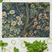 Linge De Cuisine Faisan d'arbre boisé William Morris (Plié)
