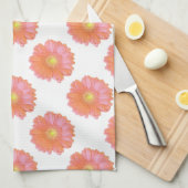 Linge De Cuisine Faisée de gerbera orange (Quart Plié)