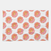 Linge De Cuisine Faisée de gerbera orange (Horizontal)