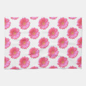 Linge De Cuisine Faisée de gerbera rose (Horizontal)