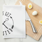 Linge De Cuisine Faisons Toasé Happy Camper Fun été (Quart Plié)