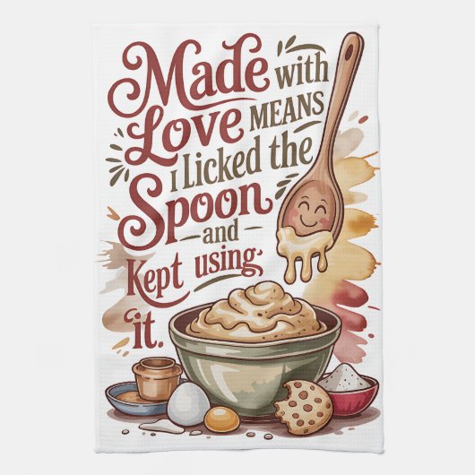 Linge De Cuisine Fait Avec Amour (Vertical)