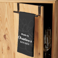 Fait Dans [Votre Nom] Cuisine Cuisine Noir Cuillèr