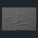 Linge De Cuisine Faites de votre propre couleur solide Modèle noir<br><div class="desc">Personnalisé Faites votre propre téléchargement Ajouter votre monogramme Photo initiale ou logo Nom du texte Élégant Moderne Cuisine & Dîner / Table & Linge de cuisine/ Modèle vierge Tendance Gris foncé Serviette de cuisine couleur unie.</div>