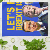 Linge De Cuisine FAITES- FACELUI, BREXIT EST message de Brexit (Plié)