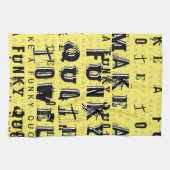 Linge De Cuisine Faites votre propre devis Funky Personnalisé | jau (Horizontal)