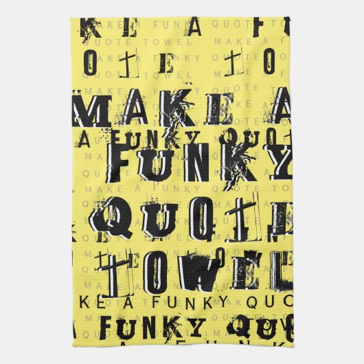 Linge De Cuisine Faites votre propre devis Funky Personnalisé | jau (Vertical)