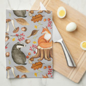 Linge De Cuisine Fall Leaves Badger & Fox (Quart Plié)
