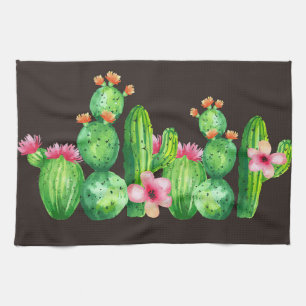 Linge De Cuisine Famille De Cactus