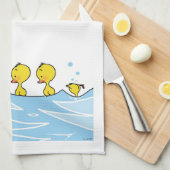 Linge De Cuisine Famille de canard de natation (Quart Plié)