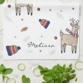 Linge De Cuisine Famille de Noël Russe Boho (Plié)