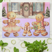 Linge De Cuisine Famille de pain d'épices (Plié)