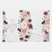 Linge De Cuisine Famille Florale Bourgogne (Horizontal)