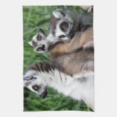 Linge De Cuisine Famille Lemur à queue de ceinture (Vertical)