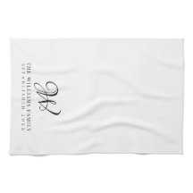 Famille Monogramme Élégant Script Cuisine