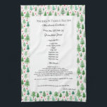Linge De Cuisine Famille Recette Heirloom Texte Noël<br><div class="desc">Gardez la serviette à thé de la recette familiale. Partagez la recette de chili de l'oncle Jim ou le plat de casserole de la grande tante Aggie, qui a toujours été le plat préféré de grâces. Un design modèle élégant et simple peut être facilement ajusté pour partager vos recettes familiales...</div>