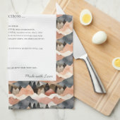 Linge De Cuisine Famille Recette Hirloom Mountain Range (Quart Plié)