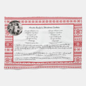 Linge De Cuisine Famille Recette Vacances Rouge Blanc Scandinave Ph (Horizontal)