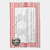 Linge De Cuisine Famille Recette Vacances Rouge Blanc Scandinave Ph (Vertical)