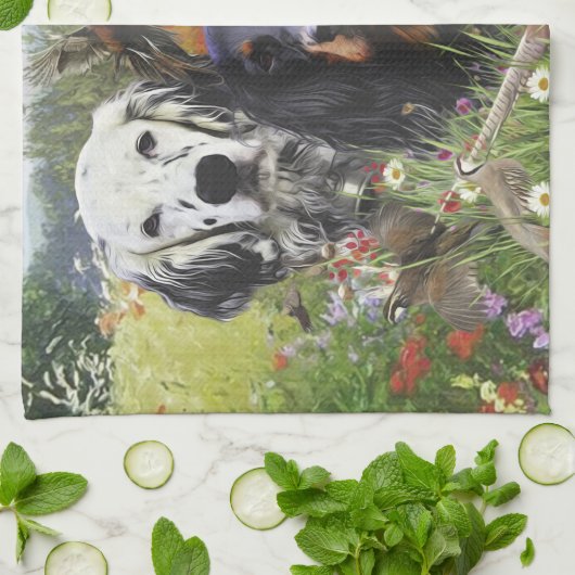 Linge De Cuisine Famille Setters (Plié)